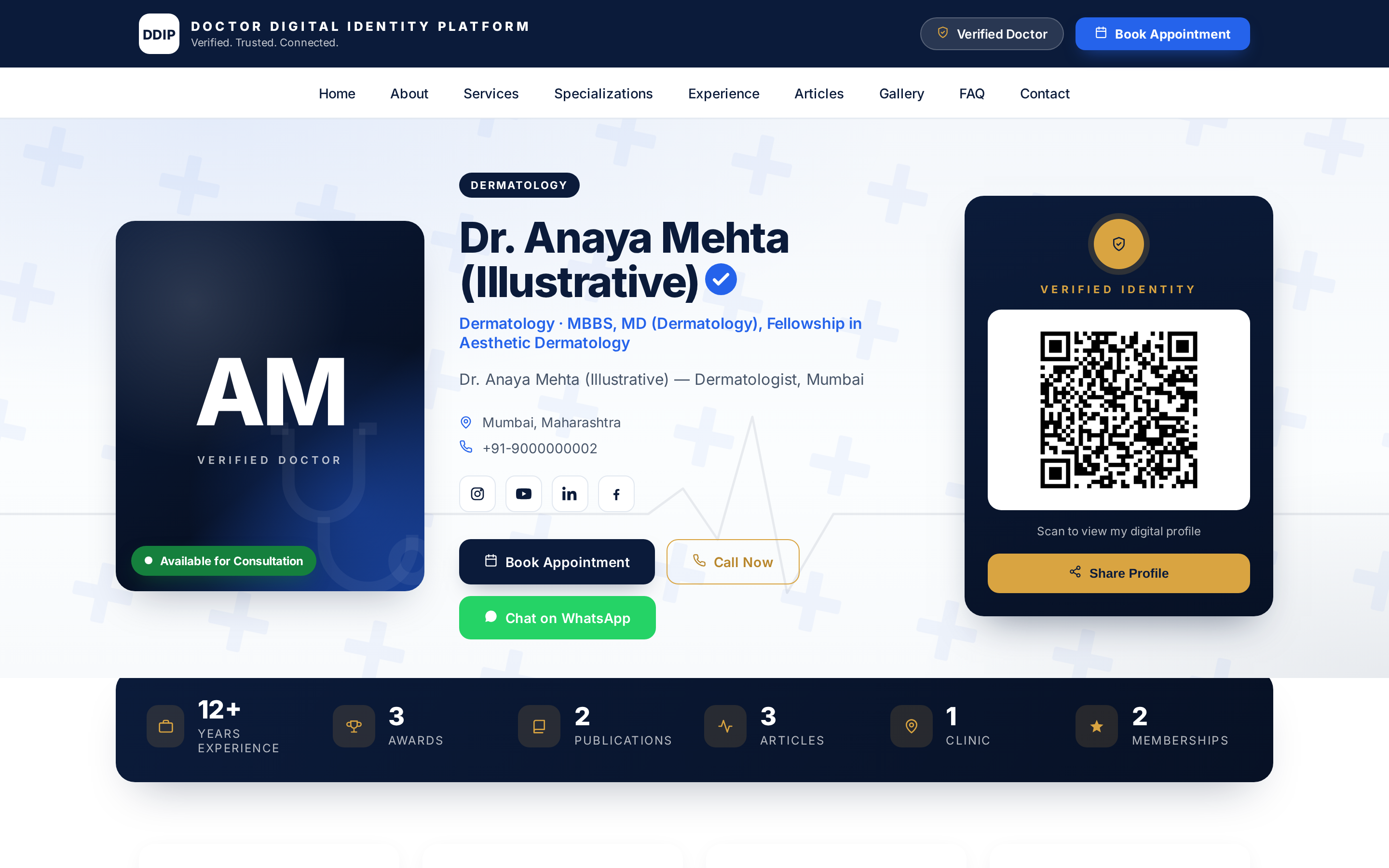 Live doctor digital identity preview